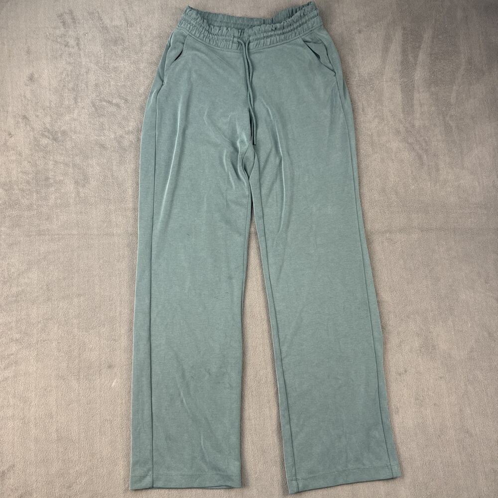 Athleta Green Wide Leg Pull On Stretch Pocket Pants Women’s Sz. Small